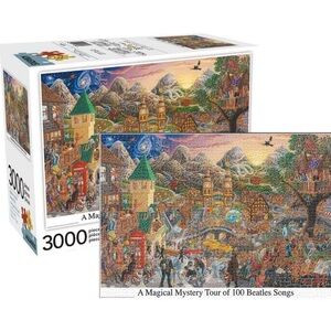 Aquarius Puzzles The Beatles Magical Mystery Tour of 100 Songs 3000 pc puzzle